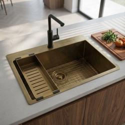 brass-kitchen-sink-with-drainboard